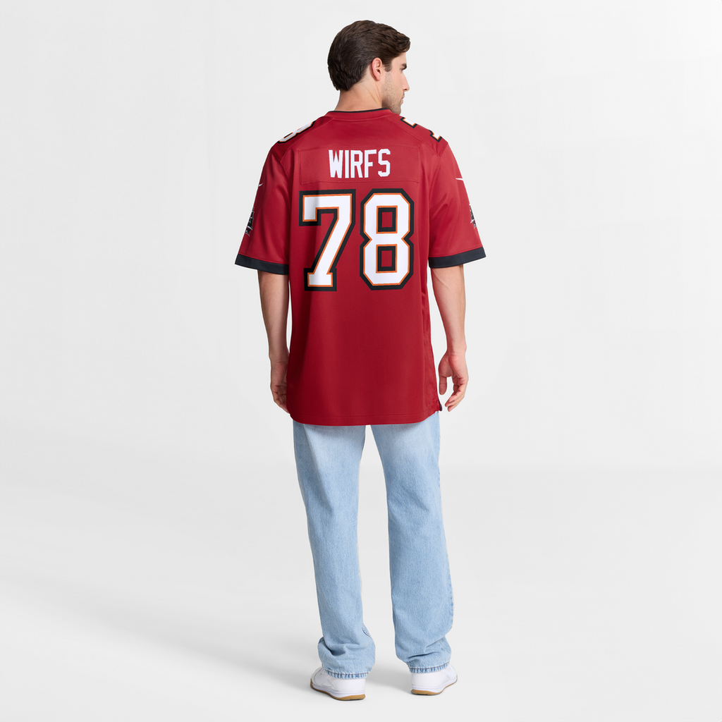 Tampa Bay Buccaneers Tristan Wirfs Nike Orange Alternate Game Jersey