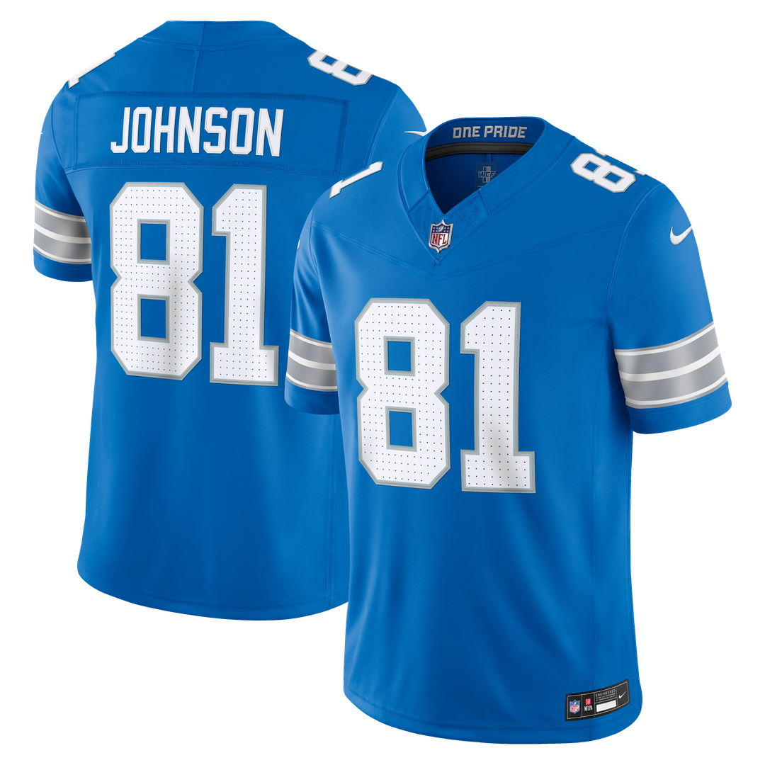 Detroit Lions Calvin Johnson Nike Black Alternate Vapor F.U.S.E. Stitched Retired Limited Jersey