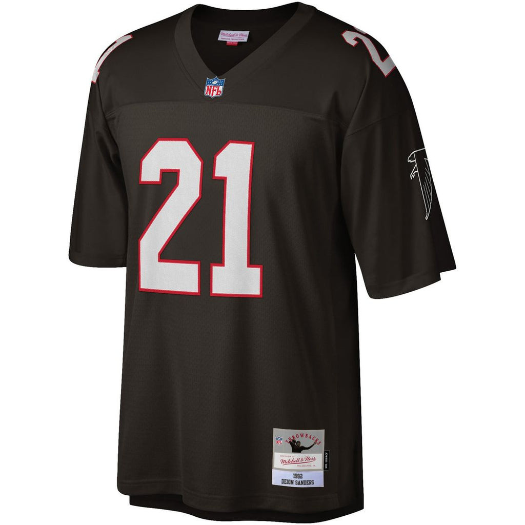 Atlanta Falcons Deion Sanders Mitchell & Ness White Legacy Replica Jersey