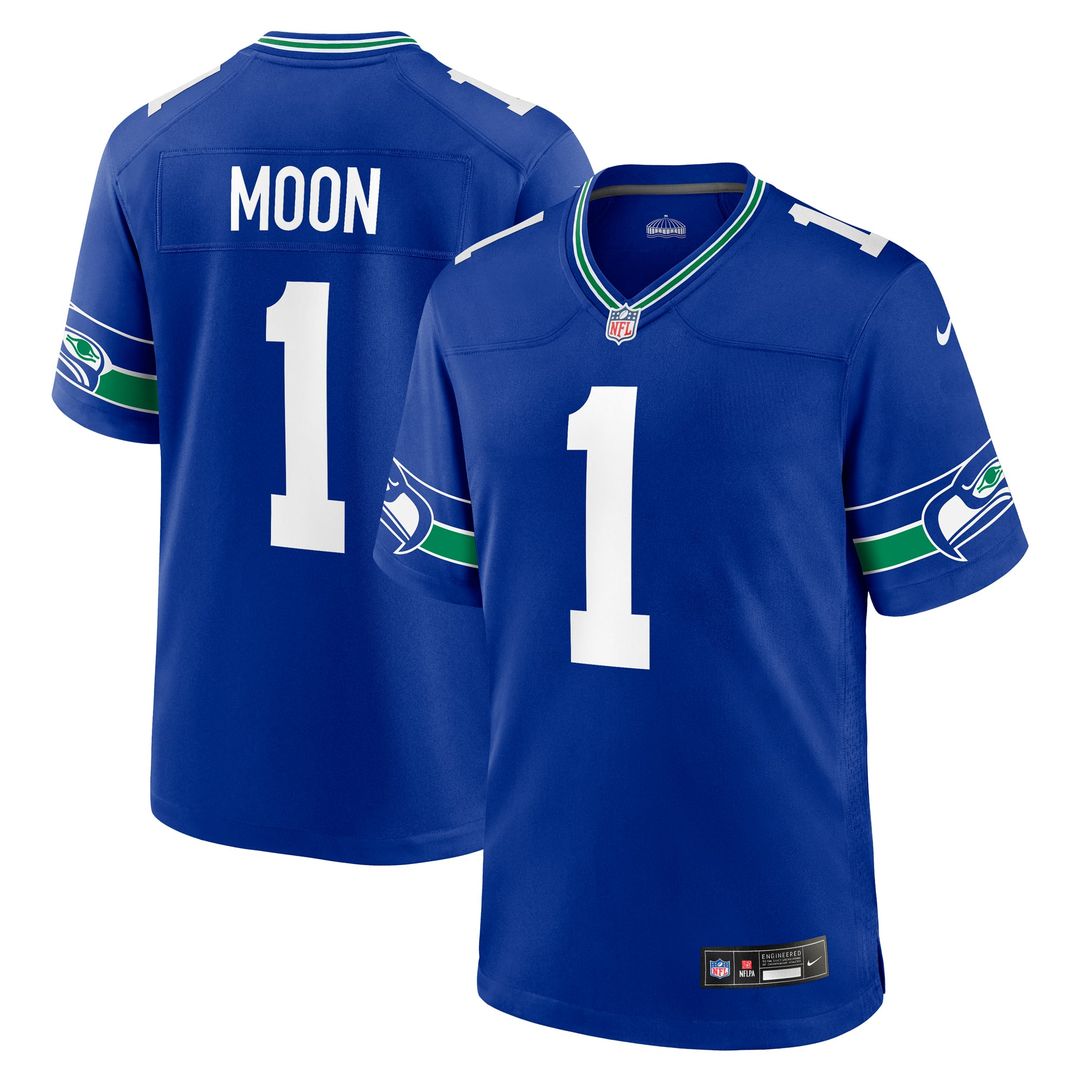 Seattle Seahawks Warren Moon Nike Royal Retired Player Alternate Game Jersey