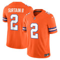 Denver Broncos Patrick Surtain II Nike Orange Alternate Mile High Collection 1977 Throwback Vapor F.U.S.E. Limited Jersey