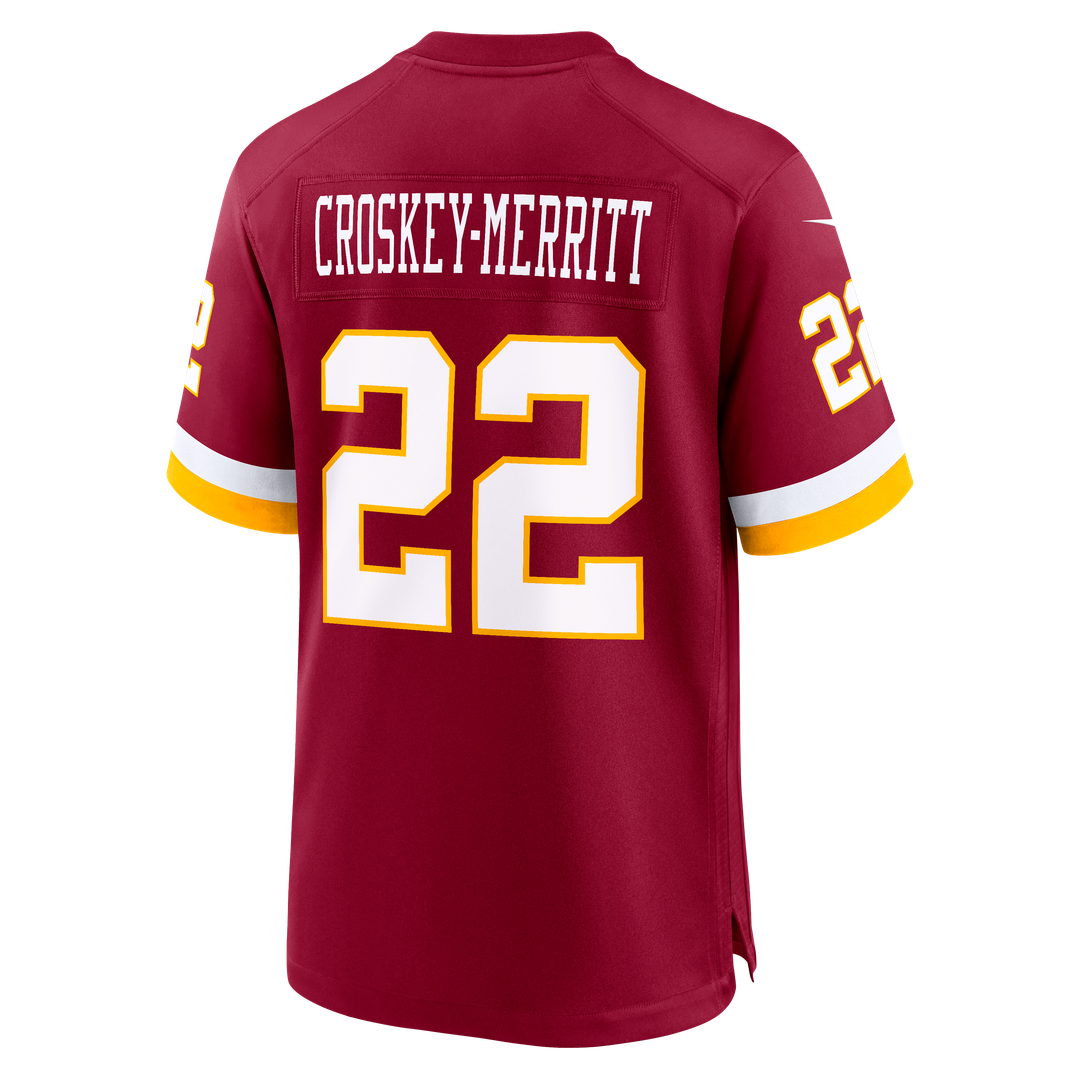 Washington Commanders Jacory Croskey-Merritt Nike Burgundy Game Jersey