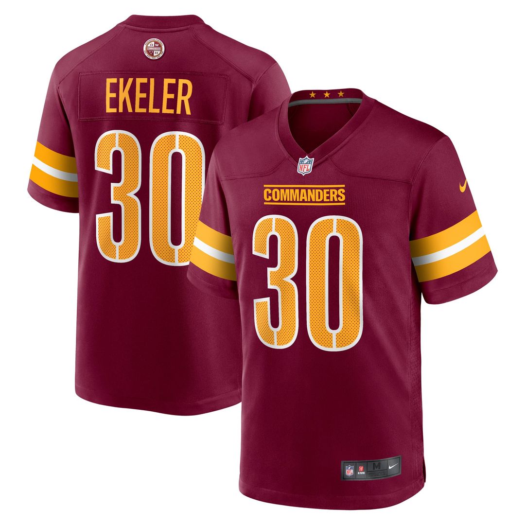 Washington Commanders Austin Ekeler Nike Burgundy Game Player Jersey