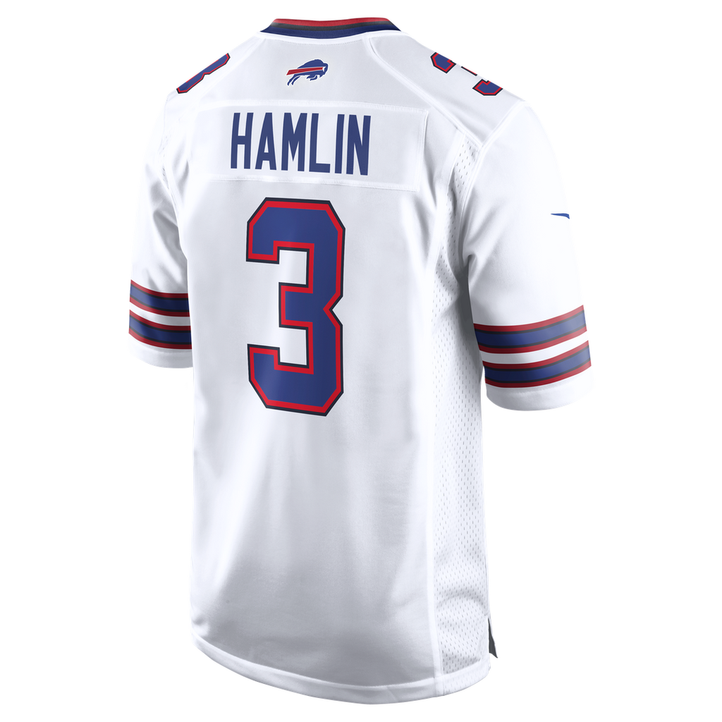 Buffalo Bills Damar Hamlin Nike White Game Jersey