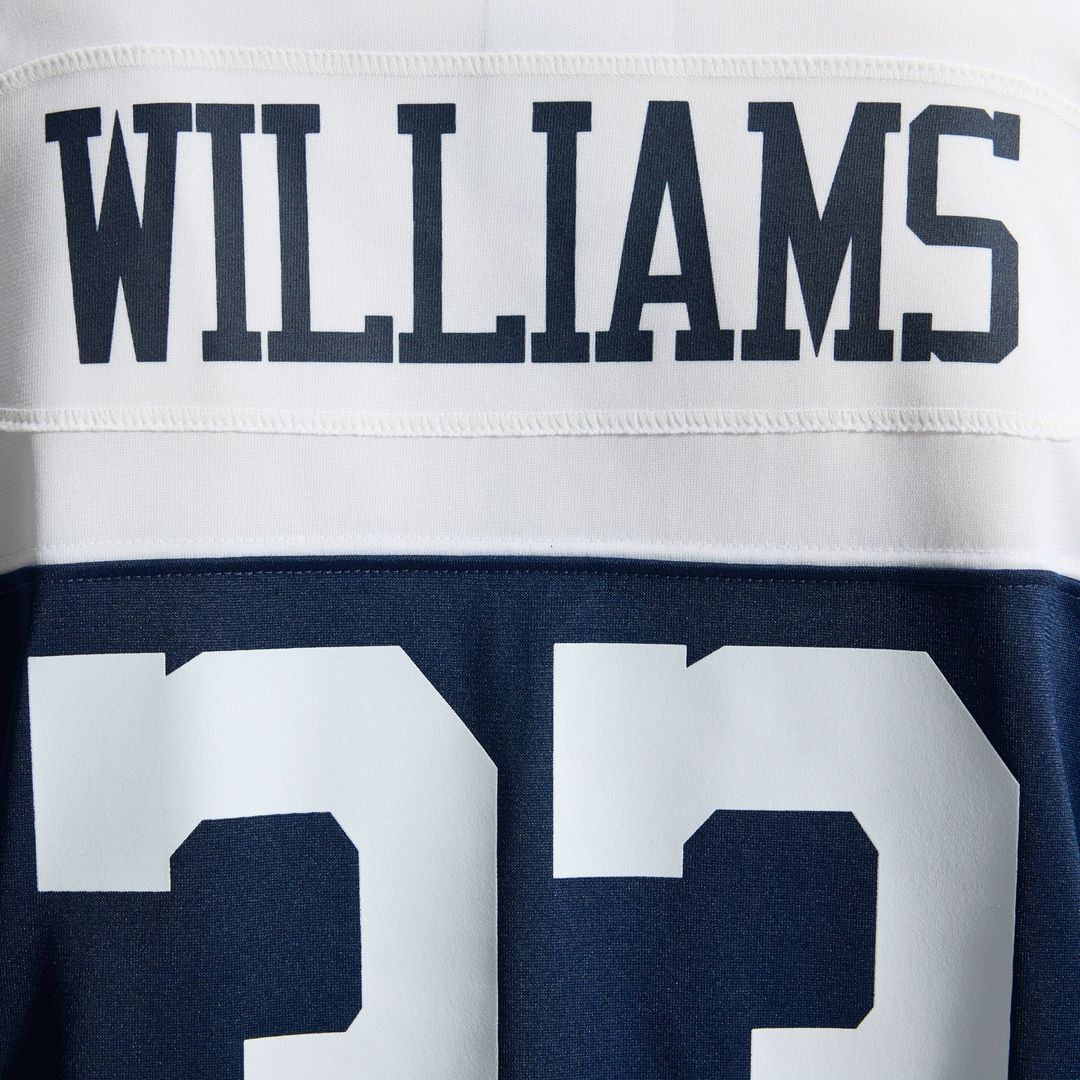 Dallas Cowboys Javonte Williams Nike White Game Jersey