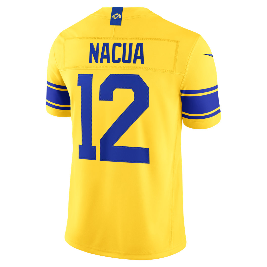 Los Angeles Rams Puka Nacua Nike White Vapor F.U.S.E. Stitched Limited Jersey