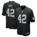 Las Vegas Raiders Ronnie Lott Nike Black Game Retired Player Jersey