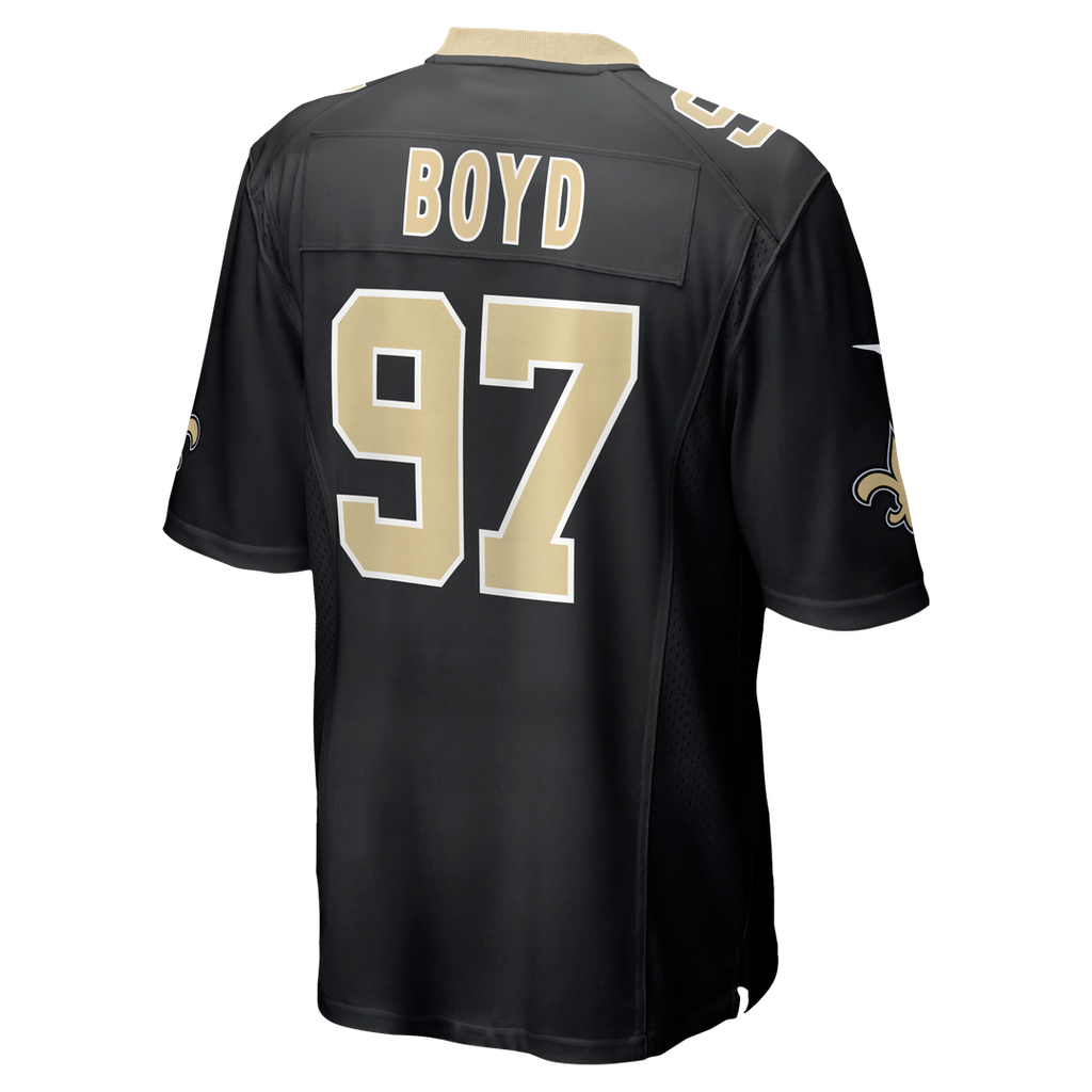 New Orleans Saints Khristian Boyd Nike Black Game Jersey