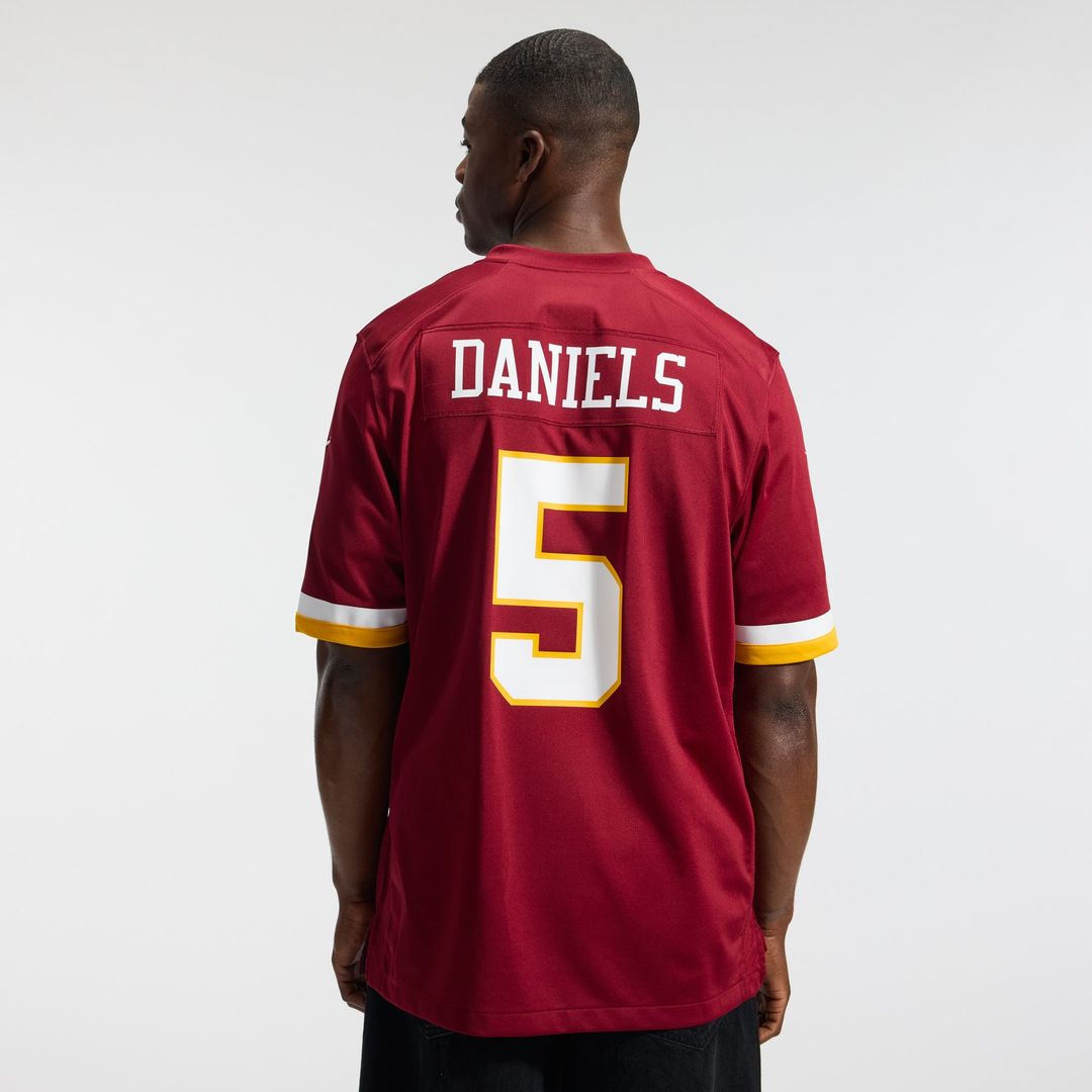 Washington Commanders Jayden Daniels Nike White Game Super Bowl Era Jersey