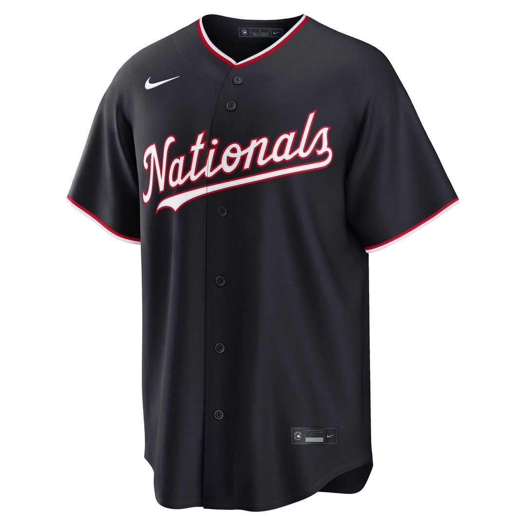Washington Nationals James Wood Nike Navy Alternate Replica Jersey