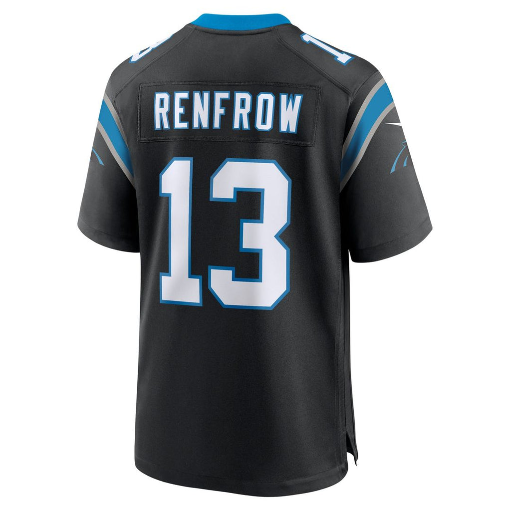 Carolina Panthers Hunter Renfrow Nike Black Team Game Jersey