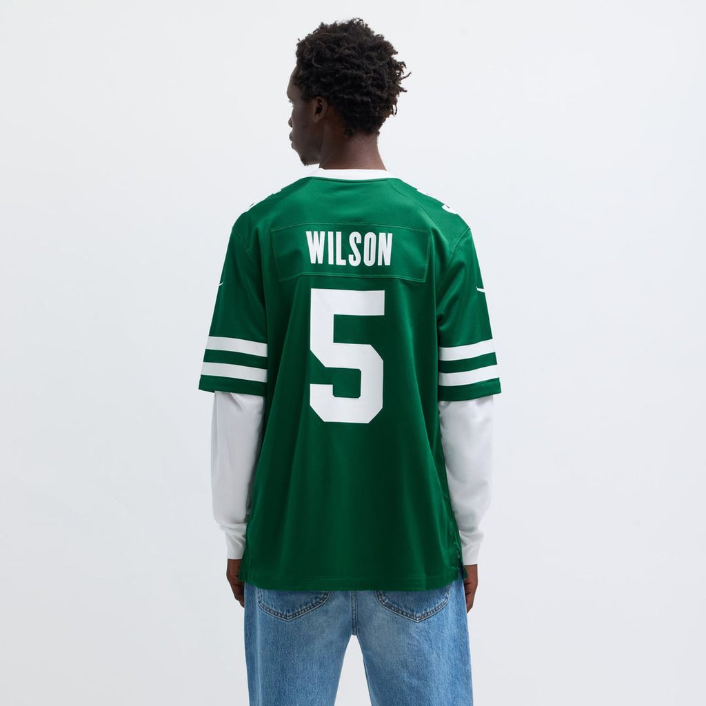New York Jets Garrett Wilson Nike Legacy Green Game Jersey