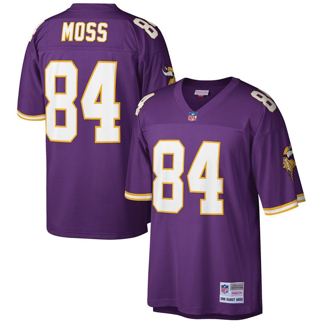 Minnesota Vikings Randy Moss Mitchell & Ness White Big & Tall 1998 Legacy Retired Player Jersey