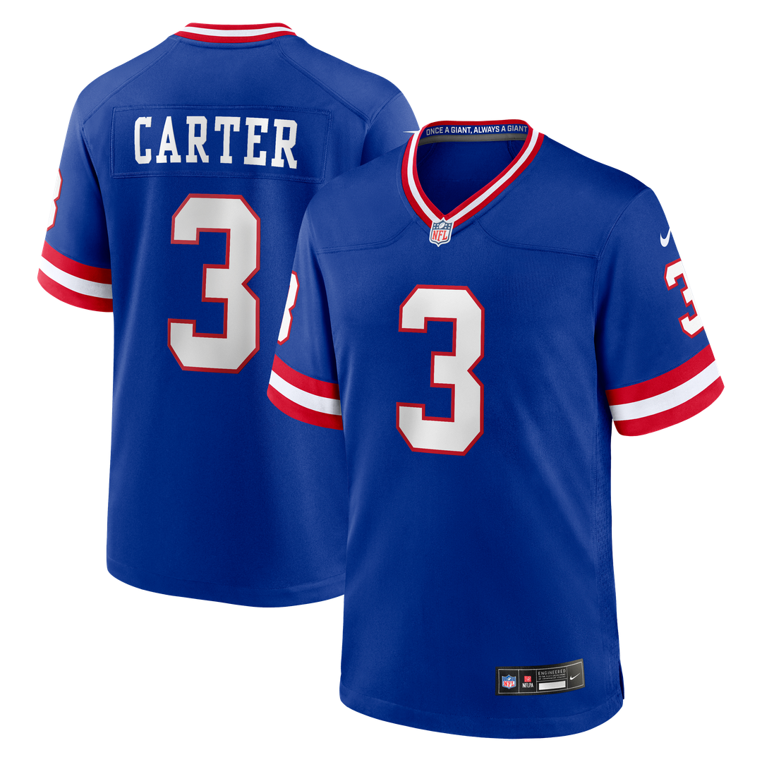 New York Giants Abdul Carter Nike Royal Alternate 2 Game Jersey