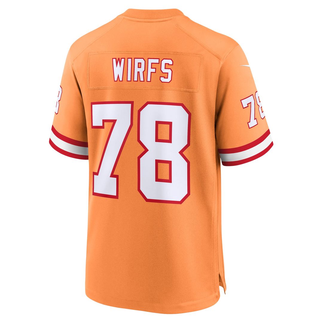 Tampa Bay Buccaneers Tristan Wirfs Nike Orange Alternate Game Jersey