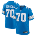 Detroit Lions Juice Scruggs Nike Blue Team Game Jersey