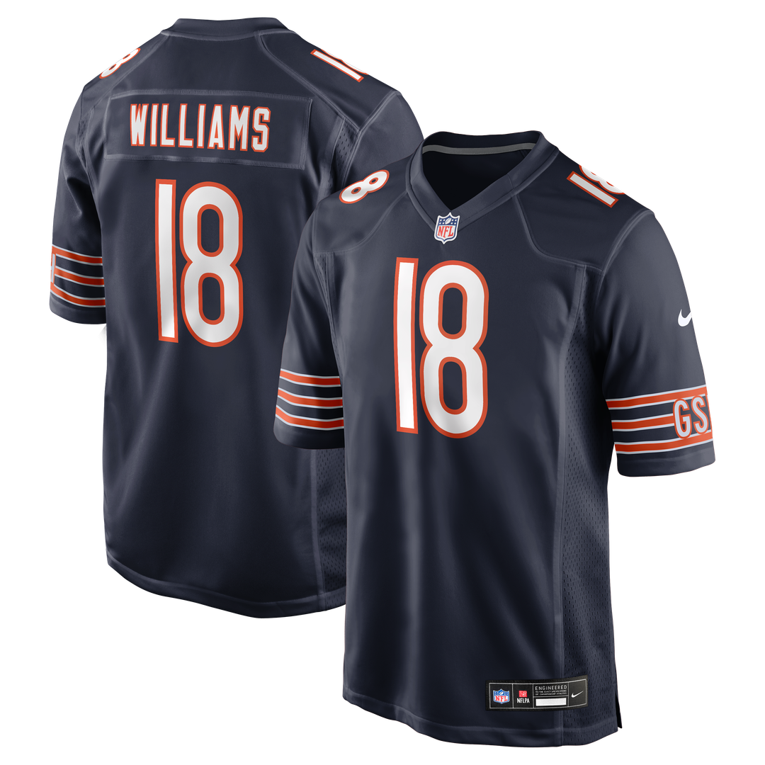 Chicago Bears Caleb Williams Nike White First Round Pick Player Game Jersey