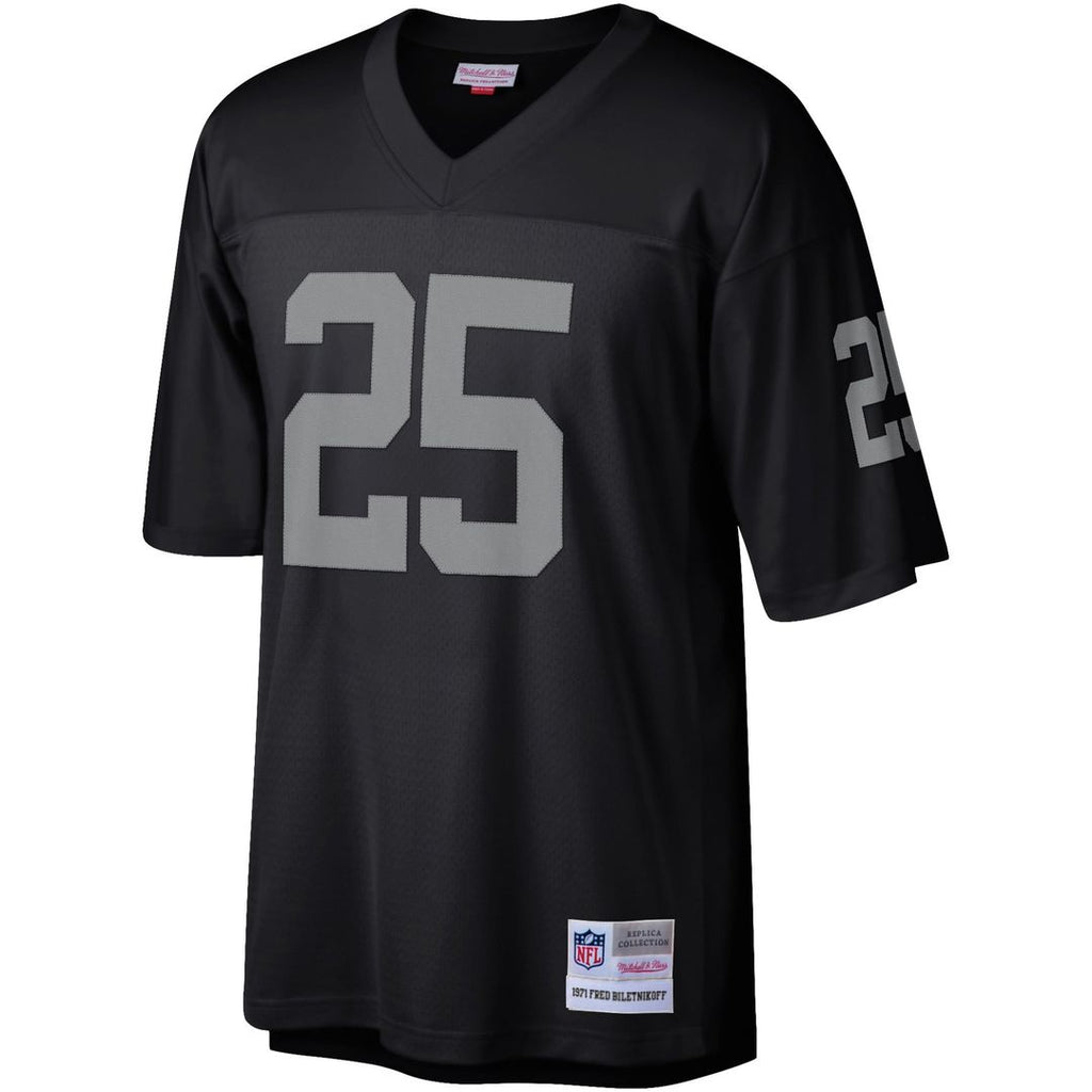 Las Vegas Raiders Fred Biletnikoff Mitchell & Ness Black Legacy Replica Jersey