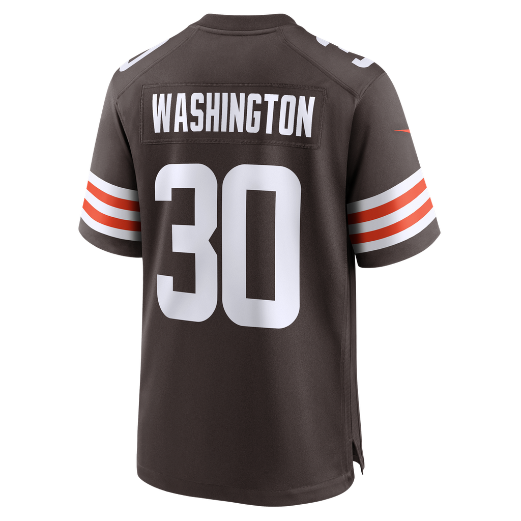 Cleveland Browns Zion Washington Nike Brown Team Game Jersey