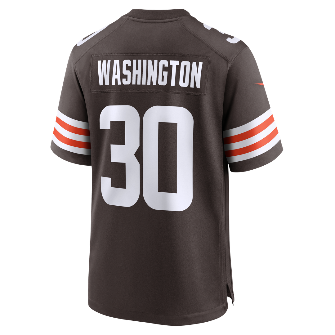 Cleveland Browns Zion Washington Nike Brown Team Game Jersey