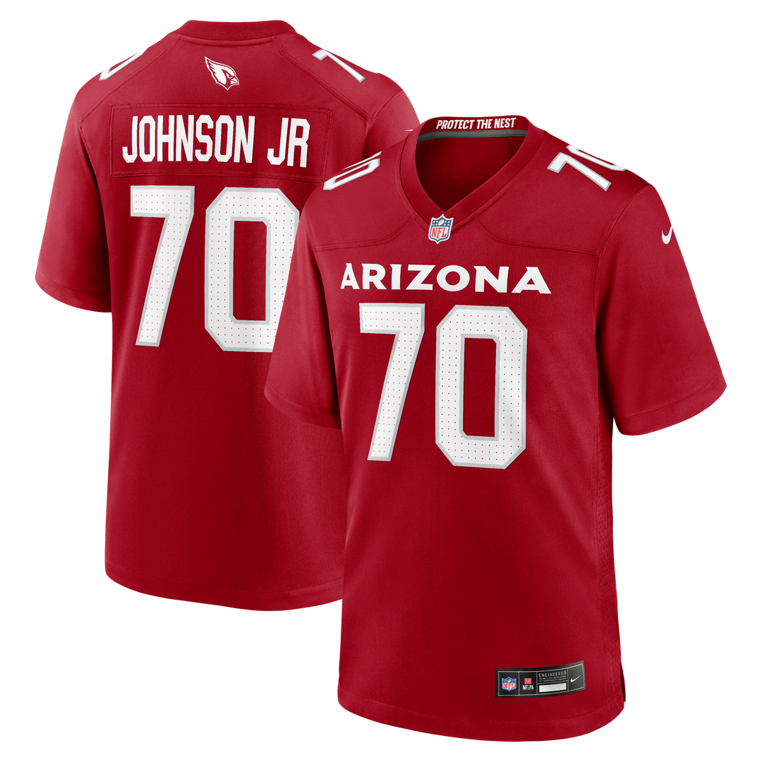 Arizona Cardinals Paris Johnson Jr. Nike Cardinal Game Jersey