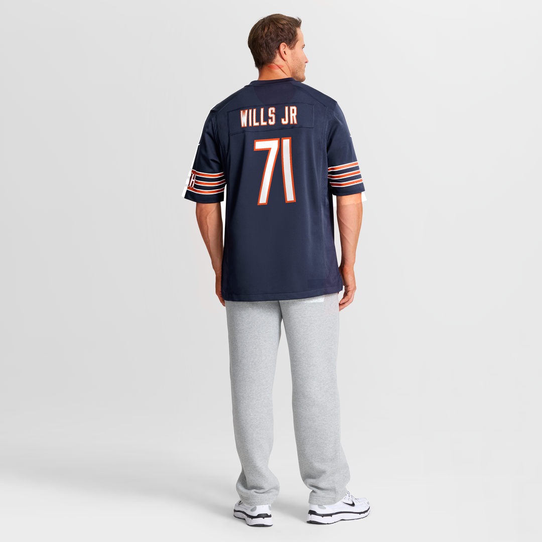 Chicago Bears Jedrick Wills Jr. Nike Navy Team Game Jersey