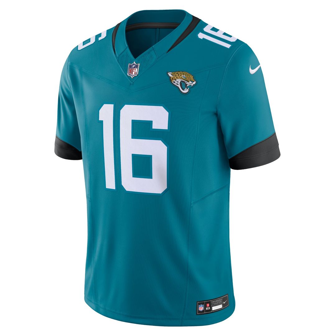 Jacksonville Jaguars Trevor Lawrence Nike Teal Vapor F.U.S.E. Limited Jersey