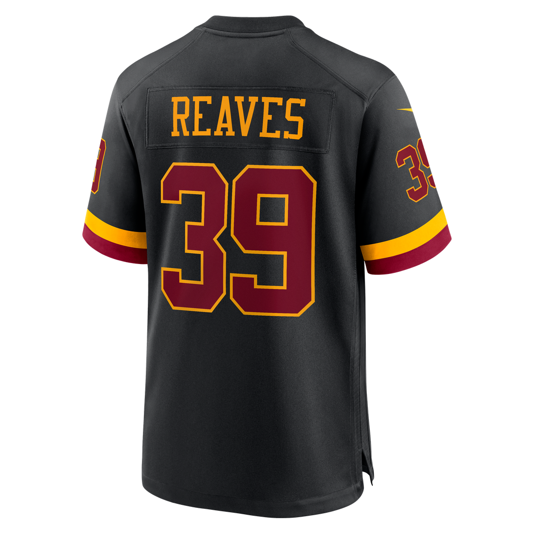 Washington Commanders Jeremy Reaves Nike Black Hail Raiser Alternate Game Jersey