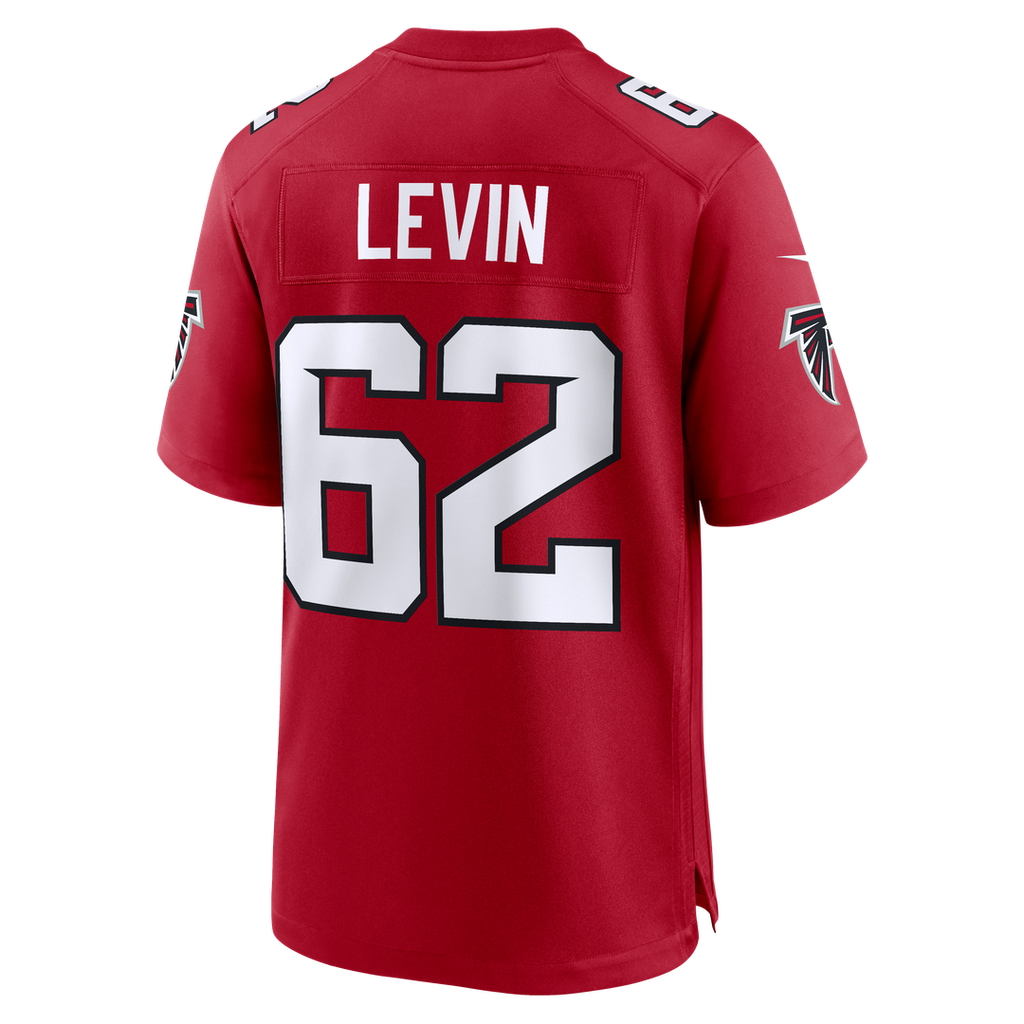 Atlanta Falcons Corey Levin Nike Red Team Game Jersey