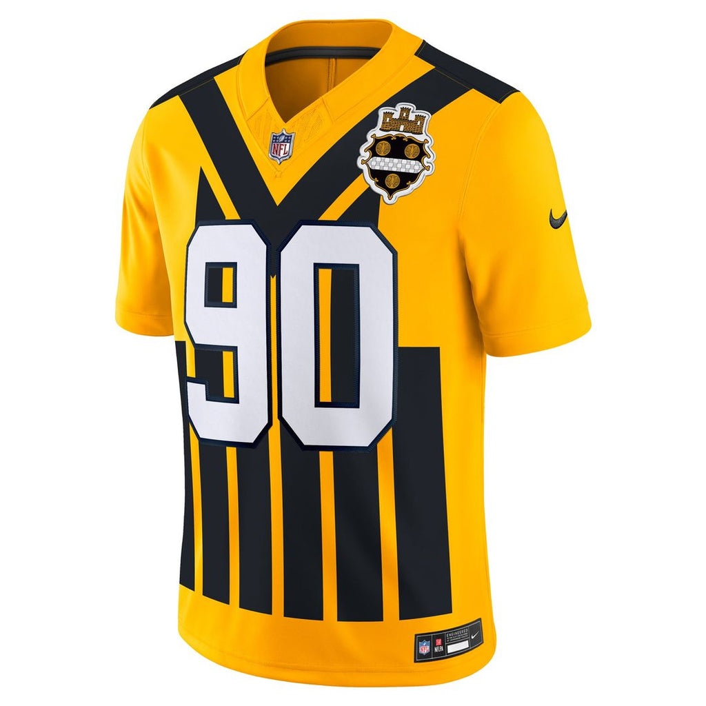Pittsburgh Steelers T.J. Watt Nike Gold Alternate Vapor F.U.S.E. Limited Jersey