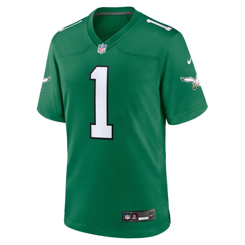Philadelphia Eagles Jalen Hurts Nike Kelly Green Alternate Game Player Jersey