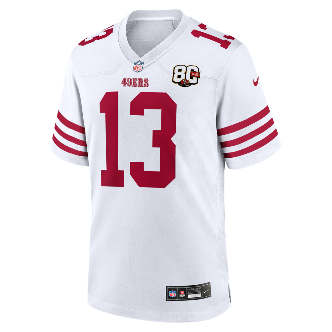 San Francisco 49ers Brock Purdy Nike Scarlet 80th Anniversary Game Jersey