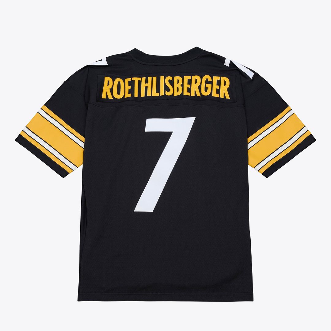 Pittsburgh Steelers Ben Roethlisberger Mitchell & Ness Black 2004 Big & Tall Legacy Retired Player Jersey