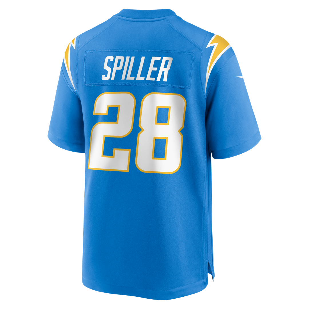 Los Angeles Chargers Isaiah Spiller Nike Powder Blue Game Jersey