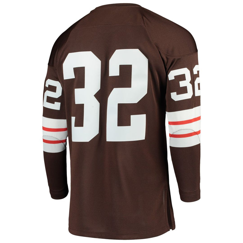 Cleveland Browns 1964 Jim Brown Mitchell & Ness Brown Authentic Throwback Retired Player Jersey