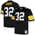 Pittsburgh Steelers Franco Harris Mitchell & Ness Black Big & Tall 1976 Legacy Retired Player Jersey