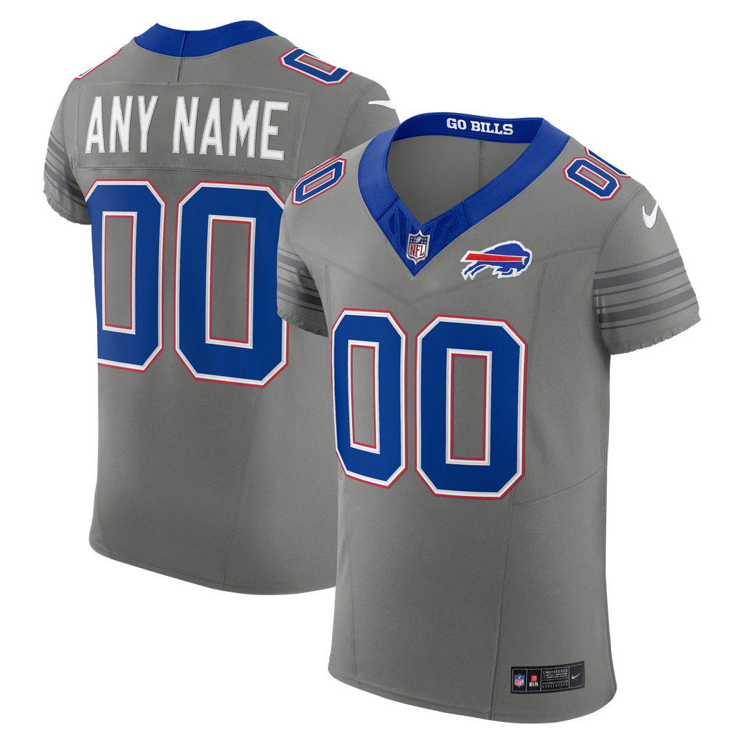 Buffalo Bills Nike Gray Nickel City Vapor F.U.S.E. Custom Elite Jersey