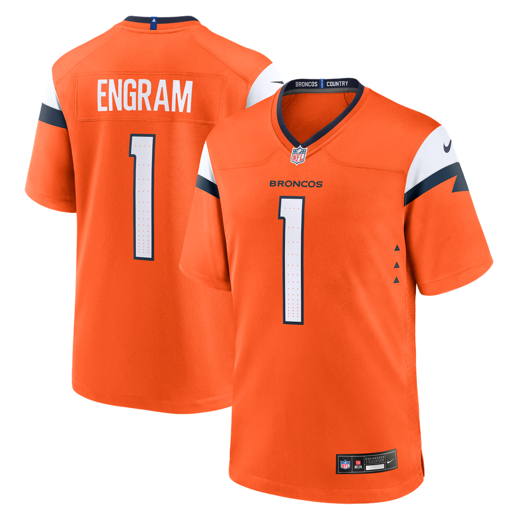 Denver Broncos Evan Engram Nike Orange Team Game Jersey