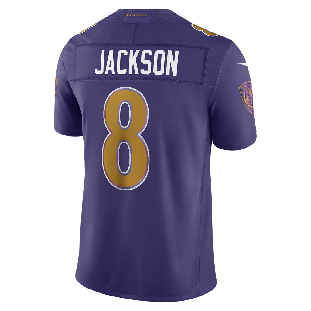 Baltimore Ravens Lamar Jackson Nike Purple Alternate Vapor F.U.S.E. Stitched Limited Jersey