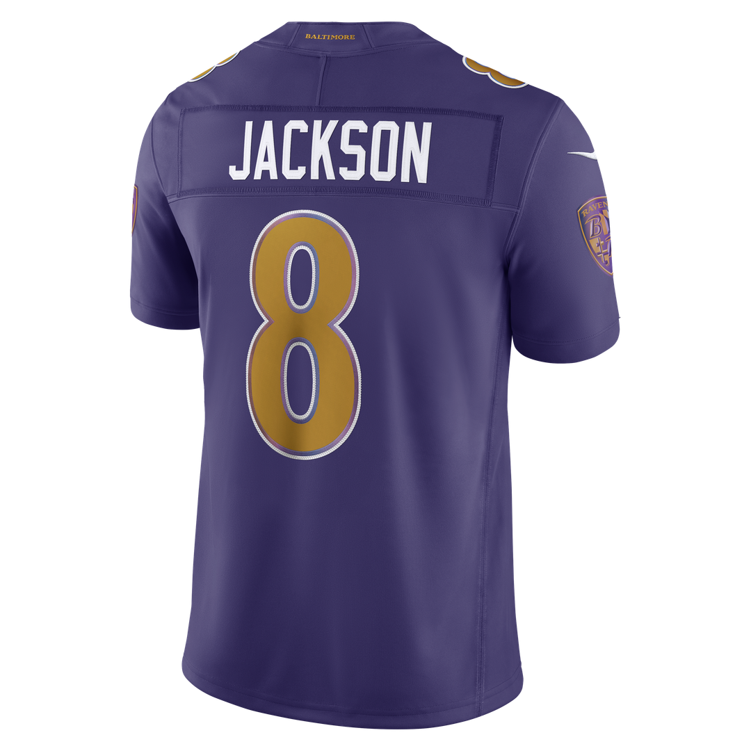 Baltimore Ravens Lamar Jackson Nike Purple Alternate Vapor F.U.S.E. Stitched Limited Jersey