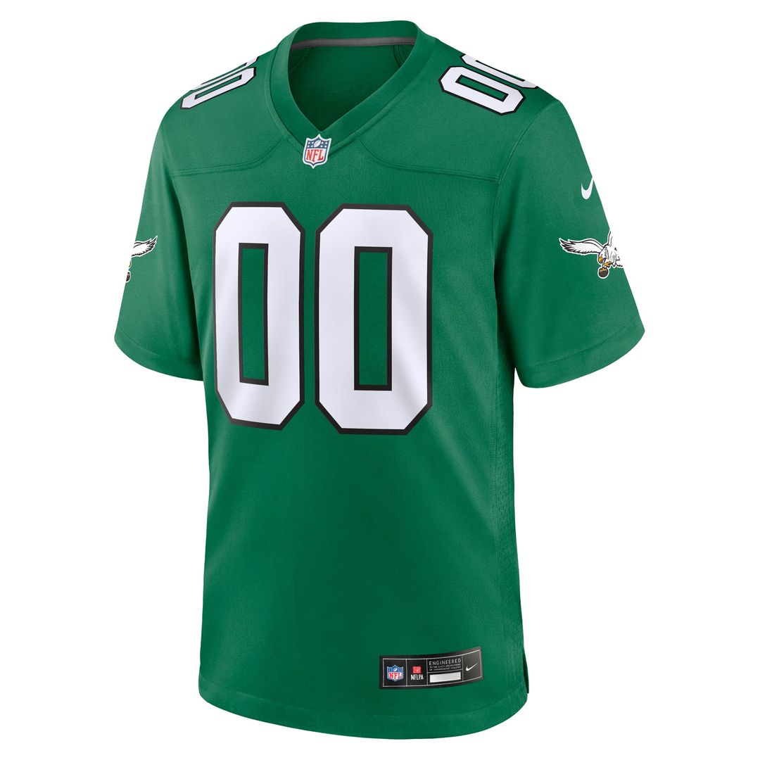 Philadelphia Eagles Nike Midnight Green Team Custom Game Jersey