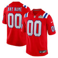 New England Patriots Nike Red Super Bowl LX Patch Custom Game Jersey