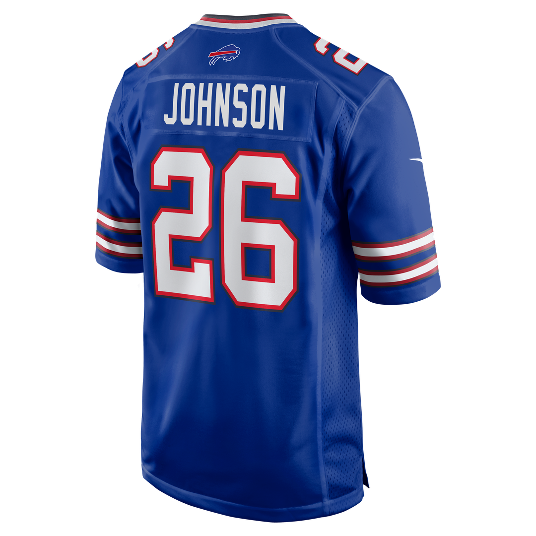 Buffalo Bills Ty Johnson Nike Royal Team Game Jersey