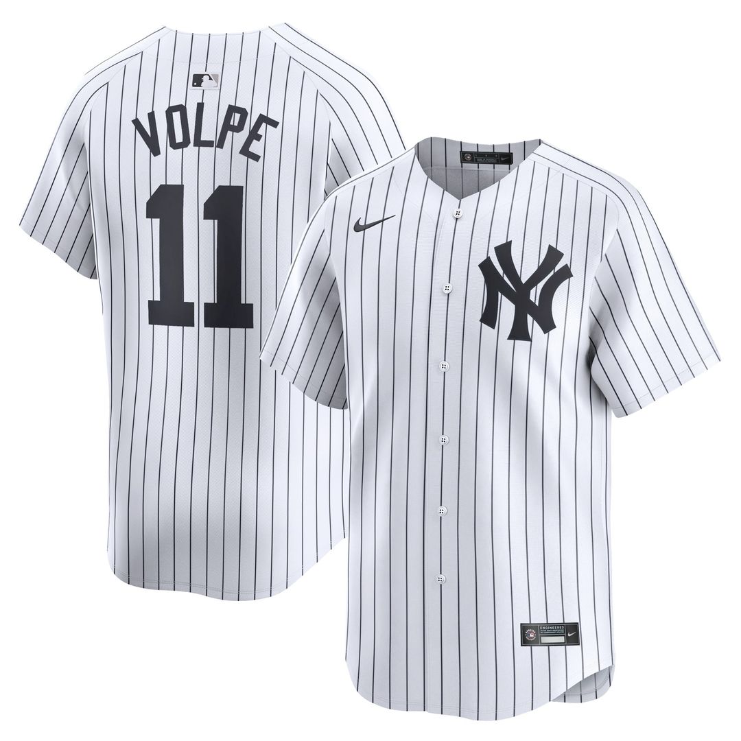 New York Yankees Anthony Volpe Nike White Home Limited Player Jersey