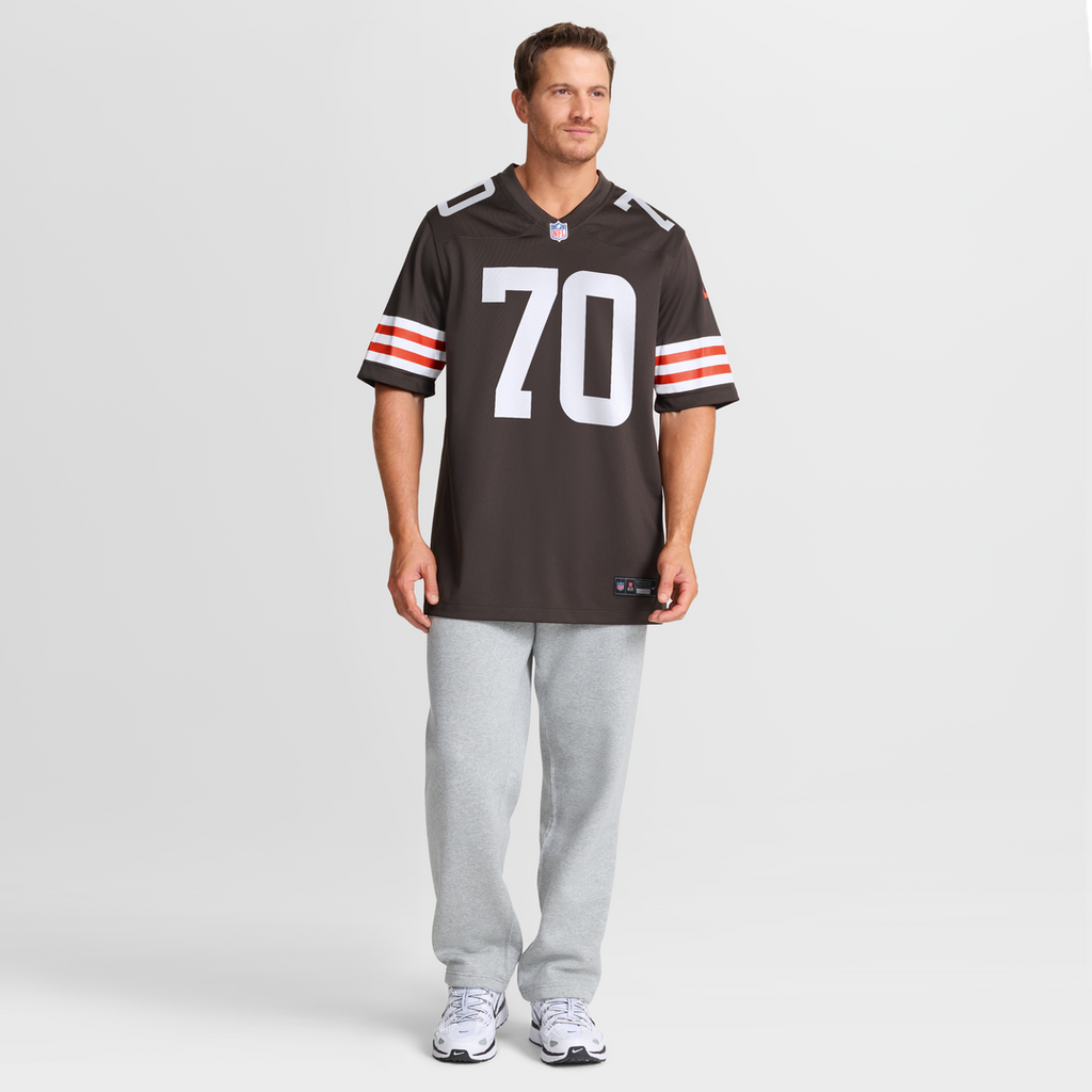 Cleveland Browns Zak Zinter Nike Brown Team Game Jersey