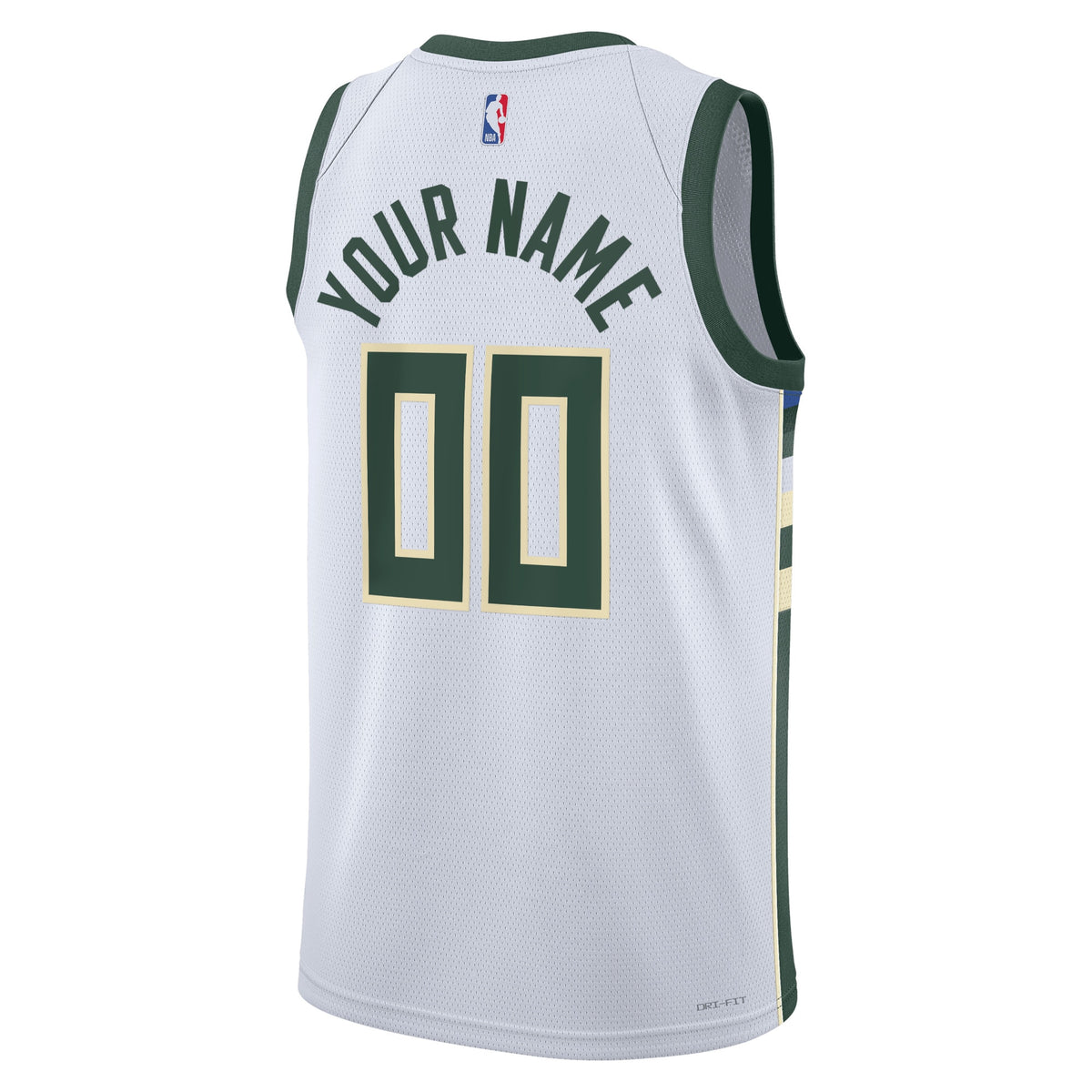 Milwaukee Bucks Nike Association Swingman Jersey - Custom - Unisex