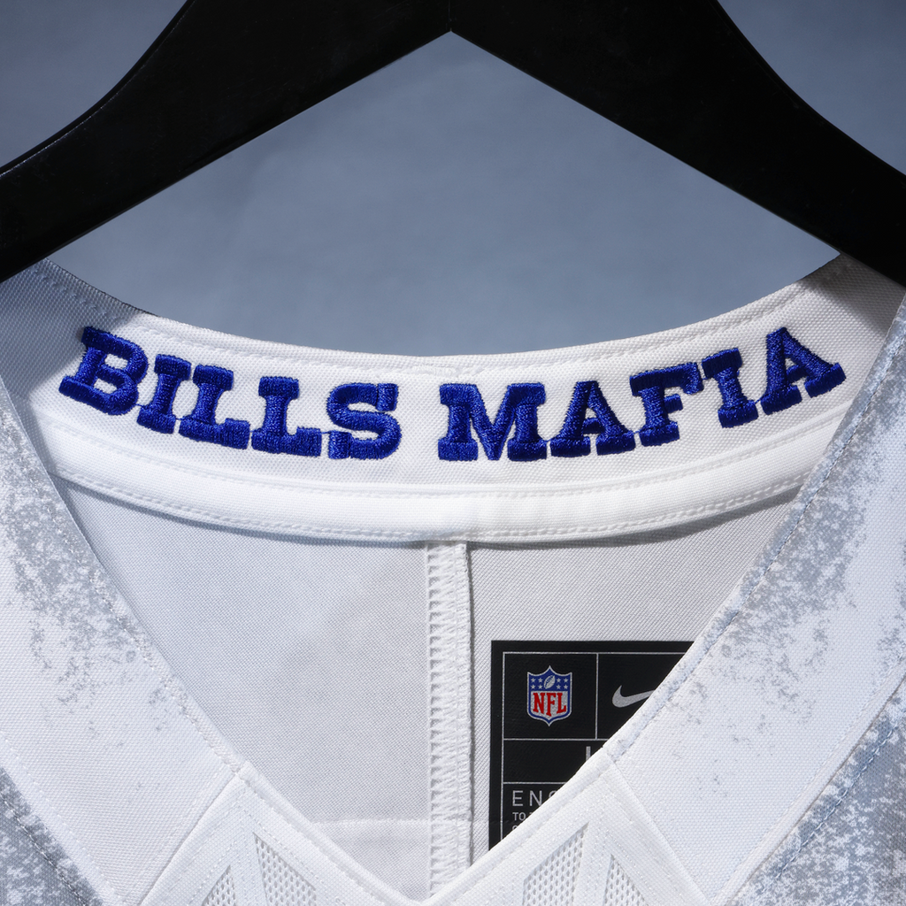 Buffalo Bills Josh Allen Nike White Rivalries Collection Stitched Limited Jersey