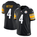 Pittsburgh Steelers DK Metcalf Nike Black Team Vapor F.U.S.E. Stitched Limited Jersey