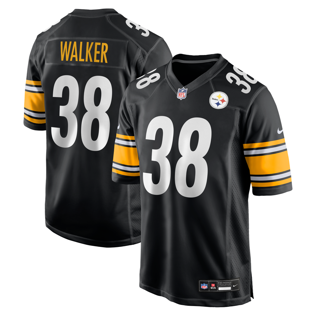 Pittsburgh Steelers Mykal Walker Nike Black Team Game Jersey