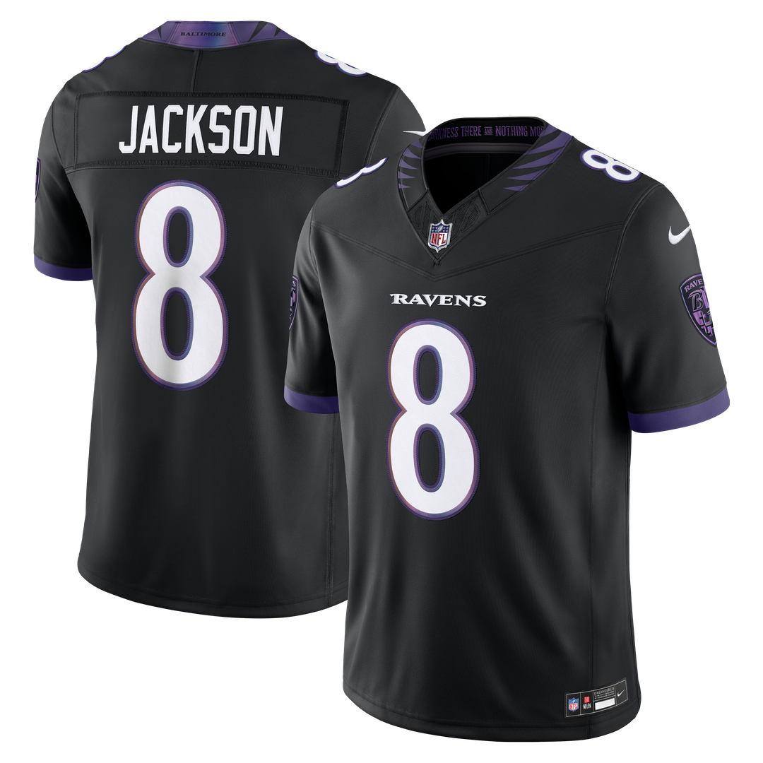 Baltimore Ravens Lamar Jackson Nike White Vapor F.U.S.E. Stitched Limited Jersey